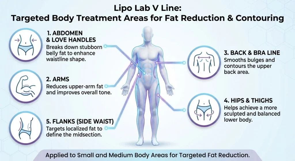 lipo lab v line body treatment area