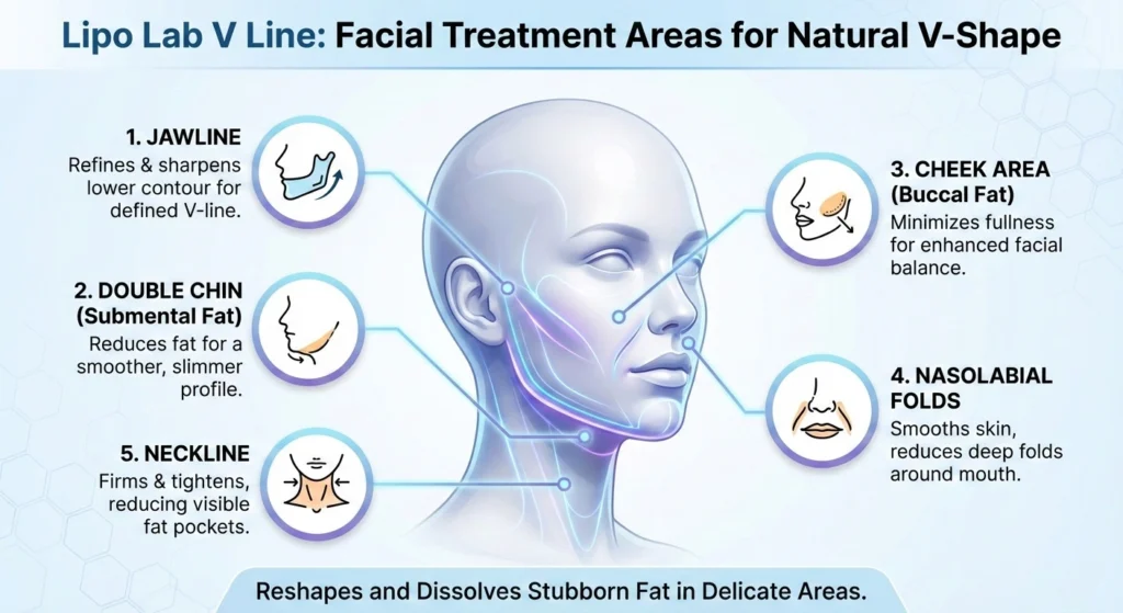 lipo lab v line facial treatment area