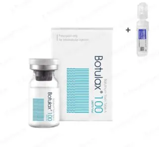 botulax100 with saline